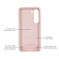 Samsung S21 FE ROSÉ PINK CASE + MIDNIGHT BLACK STRAP