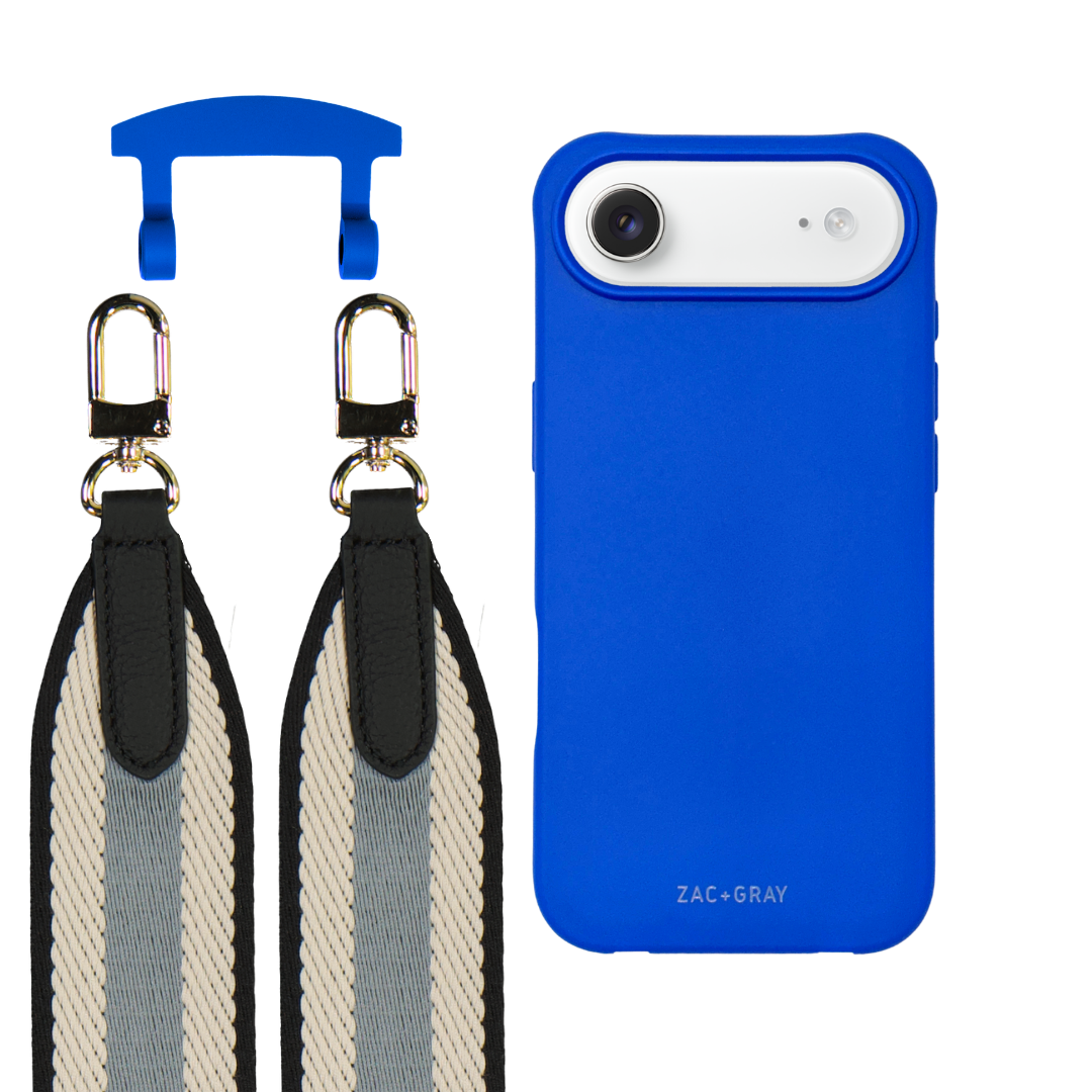 iPhone 17 Air COBALT BLUE CASE + PATTERNED STRAP