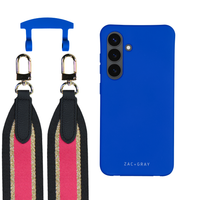Samsung S24 Plus COBALT BLUE CASE + PATTERNED STRAP