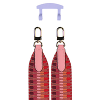 PATTERNED STRAP + WISTERIA BLOOM HOOK