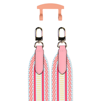 PATTERNED STRAP + SUNSET CORAL HOOK