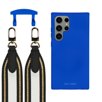 Samsung S25 Ultra COBALT BLUE CASE + PATTERNED STRAP