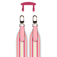 PATTERNED STRAP + RASPBERRY RED HOOK