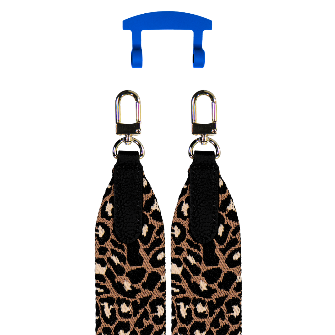 PATTERNED STRAP + COBALT BLUE HOOK