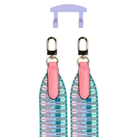 PATTERNED STRAP + WISTERIA BLOOM HOOK