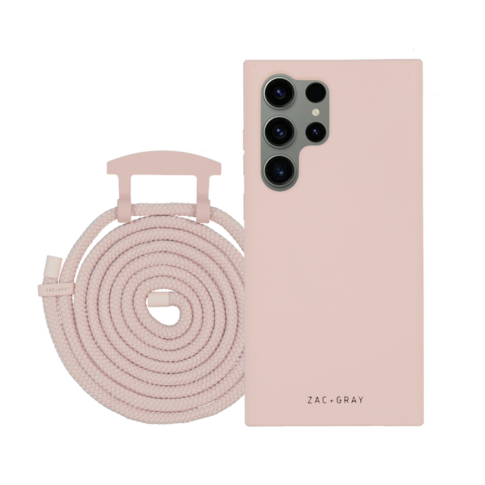 Samsung S23 Ultra ROSÉ PINK CASE + ROSÉ PINK CORD