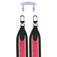 PATTERNED STRAP + WISTERIA BLOOM HOOK