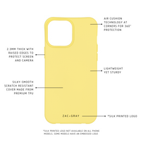 iPhone 6S+ / 7+ / 8+ SUNSHINE YELLOW CASE + RAINBOW CORD