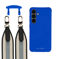 Samsung S24 Plus COBALT BLUE CASE + PATTERNED STRAP