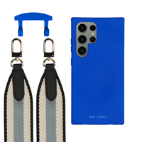 Samsung S25 Ultra COBALT BLUE CASE + PATTERNED STRAP