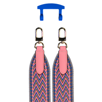 PATTERNED STRAP + COBALT BLUE HOOK