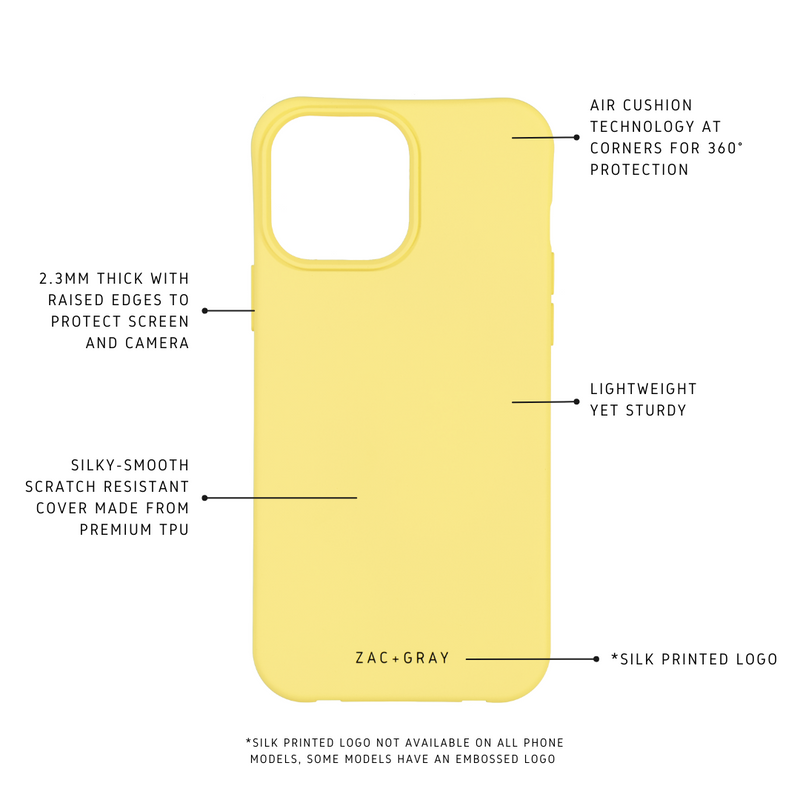 iPhone 6S+ / 7+ / 8+ SUNSHINE YELLOW CASE + MIDNIGHT BLACK STRAP