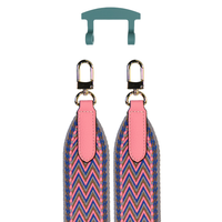 PATTERNED STRAP + TIDAL TEAL HOOK