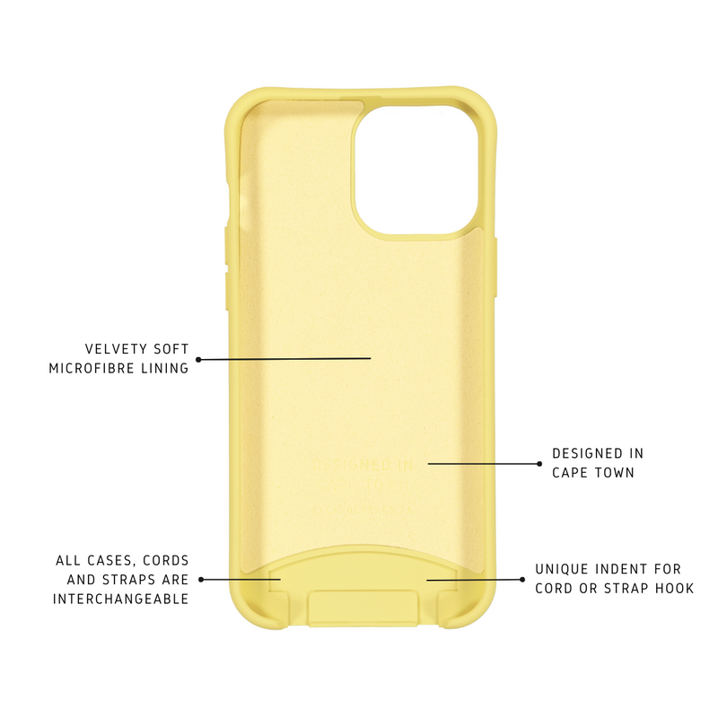 iPhone XS Max SUNSHINE YELLOW CASE + SUNSHINE YELLOW CORD