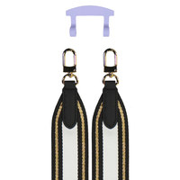 PATTERNED STRAP + WISTERIA BLOOM HOOK