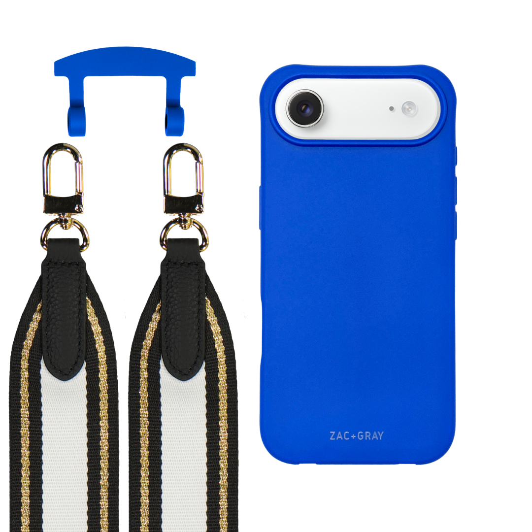 iPhone 17 Air COBALT BLUE CASE + PATTERNED STRAP