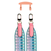 PATTERNED STRAP + SUNSET CORAL HOOK