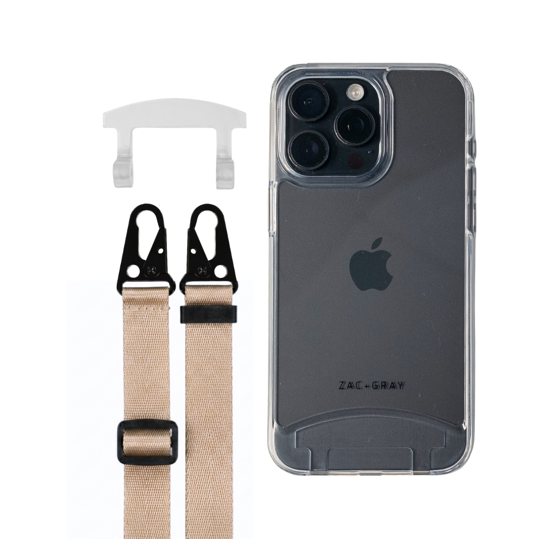iPhone 16 Pro TRANSPARENT CASE + STRAP