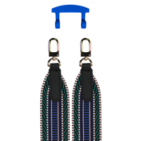 PATTERNED STRAP + COBALT BLUE HOOK