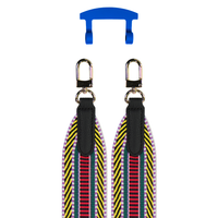 PATTERNED STRAP + COBALT BLUE HOOK