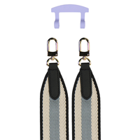 PATTERNED STRAP + WISTERIA BLOOM HOOK