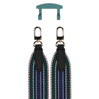 PATTERNED STRAP + TIDAL TEAL HOOK