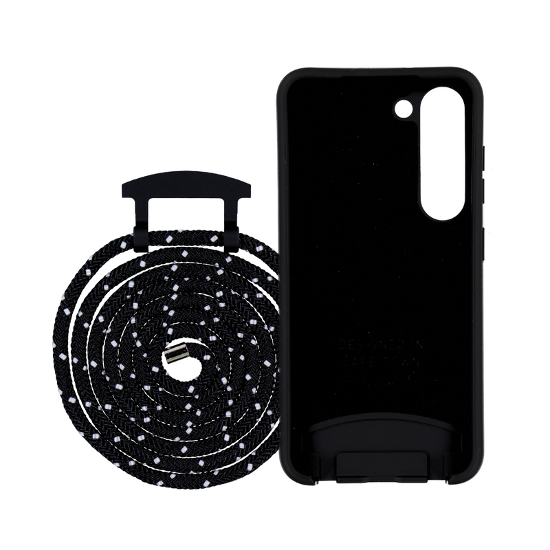 Samsung S24 MIDNIGHT BLACK CASE + MIDNIGHT SKY CORD