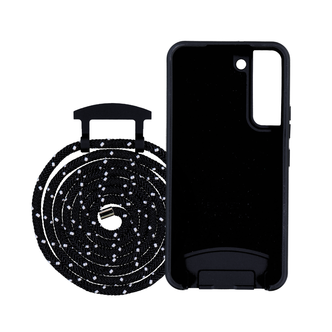 Samsung S21 MIDNIGHT BLACK CASE + MIDNIGHT SKY CORD