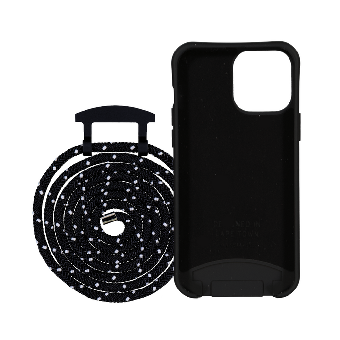 iPhone XR MIDNIGHT BLACK CASE + MIDNIGHT SKY CORD