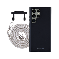 Samsung S25 Ultra MIDNIGHT BLACK CASE + CRYSTAL CORD