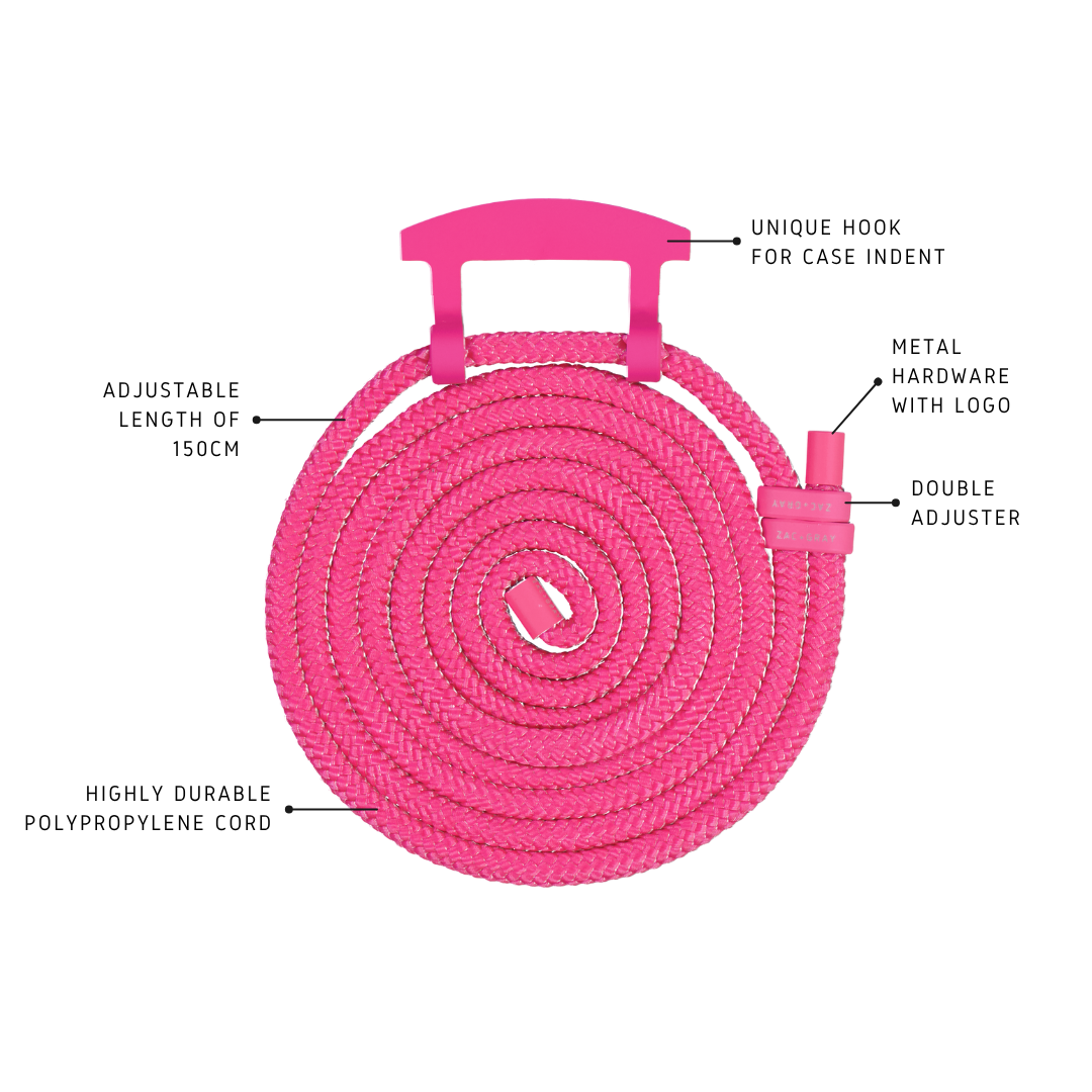 iPhone 16 Pro HOT PINK CASE + CORD - MAGSAFE