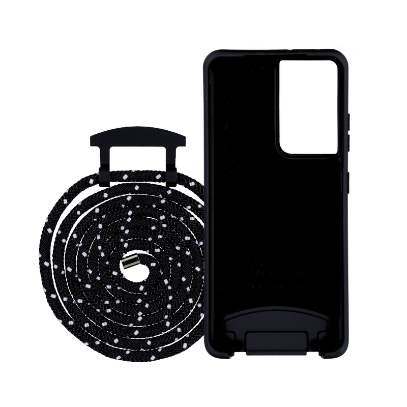 Samsung S21 Ultra MIDNIGHT BLACK CASE + MIDNIGHT SKY CORD