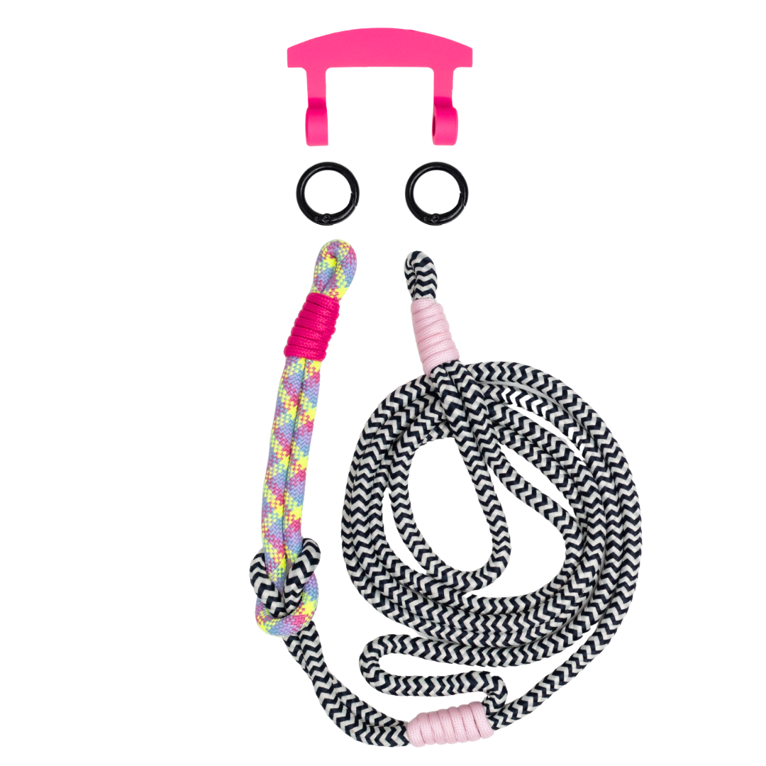 ELECTRIC BLOOM KNOTTED CORD + HOOK