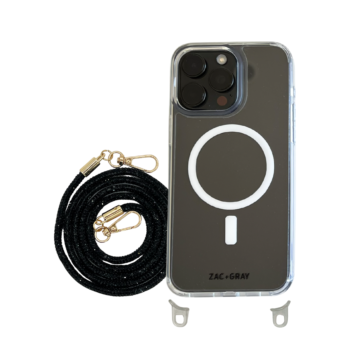 CRYSTAL CLEAR TRANSPARENT CASE WITH CRYSTAL CORD - MAGSAFE