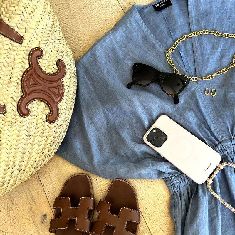 EMMA LINEN MIDI DRESS