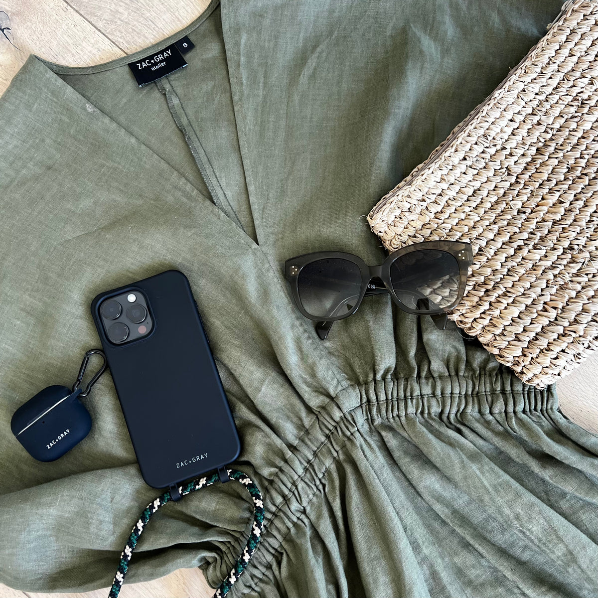 EMMA LINEN MIDI DRESS