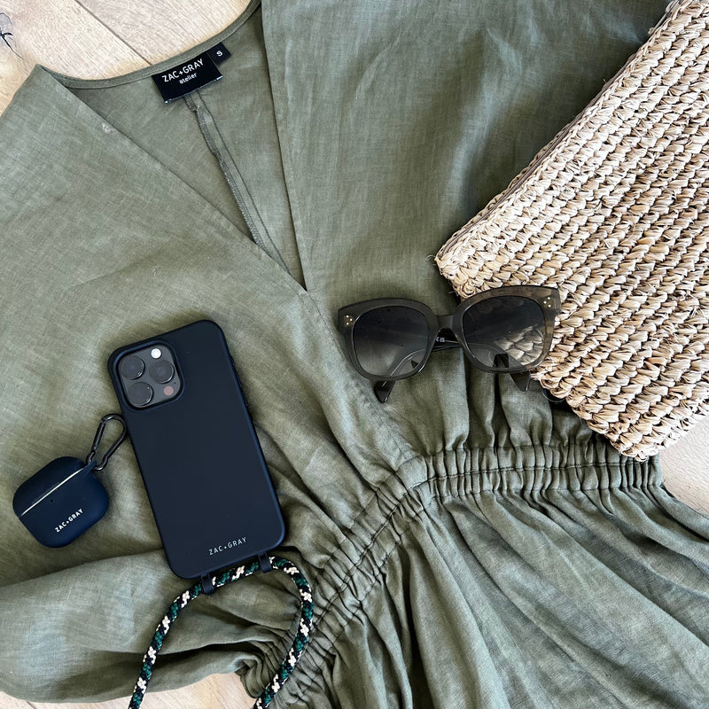 EMMA LINEN MIDI DRESS