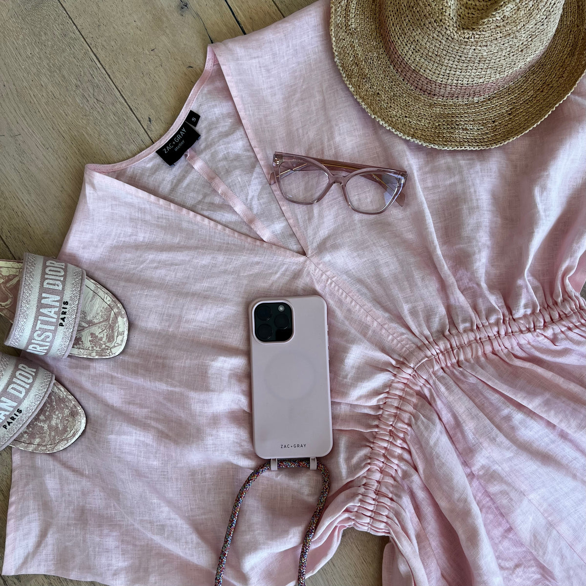 EMMA LINEN MIDI DRESS