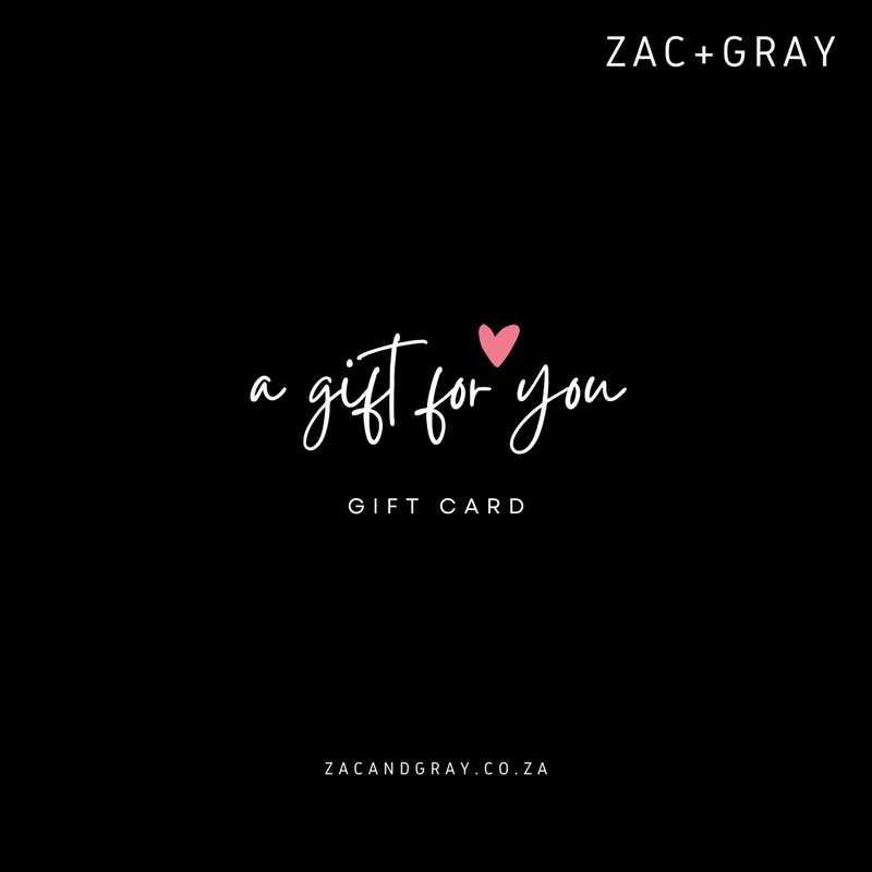 ZAC+GRAY GIFT CARD