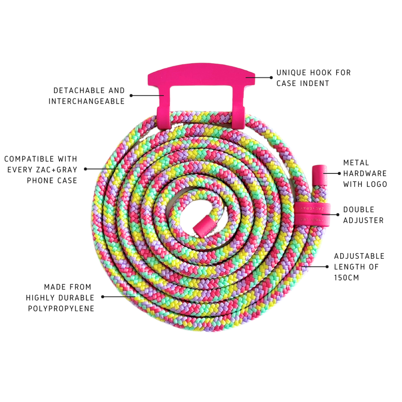 a colorful hose with instructions on how to use it