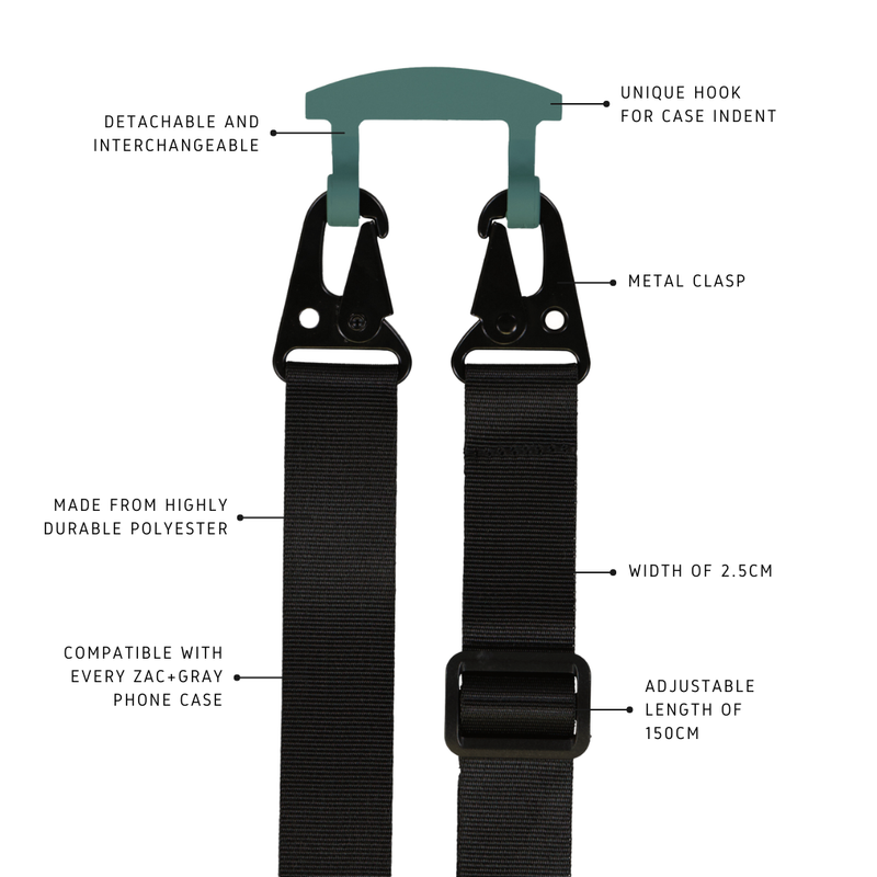 a picture of a pair of black suspenders