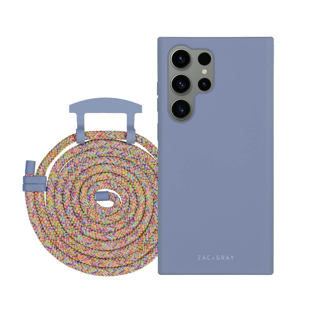 Samsung S23 Ultra BLUE FOG CASE + CORD