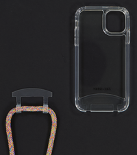 iPhone 11 Pro Max TRANSPARENT CASE + RAINBOW CORD