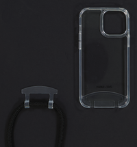 iPhone 13 Pro Max TRANSPARENT CASE + MIDNIGHT BLACK CORD