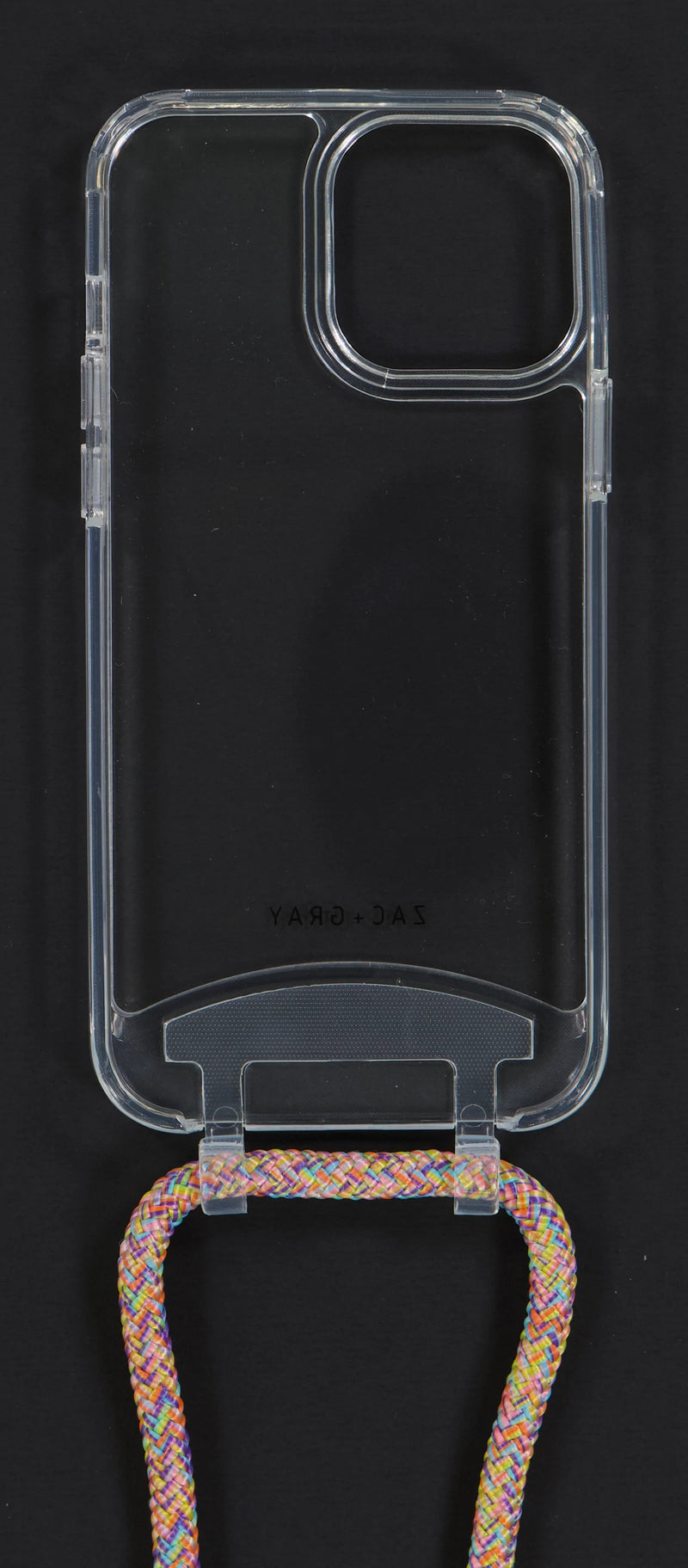 iPhone 13 Mini TRANSPARENT CASE + RAINBOW CORD