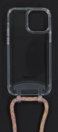 iPhone 13 Pro TRANSPARENT CASE + RAINBOW CORD