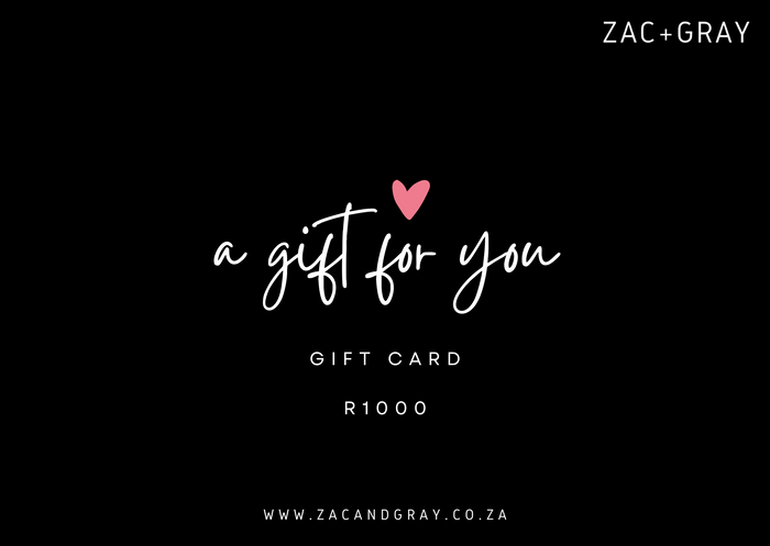 Zac+Gray Gift Card R1000