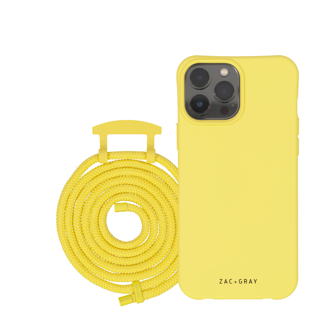 iPhone 12 and iPhone 12 Pro SUNSHINE YELLOW CASE + SUNSHINE YELLOW CORD