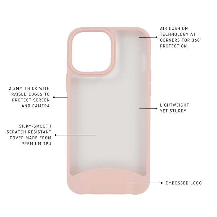 iPhone 12 Pro Max ROSÉ PINK FROSTED CASE