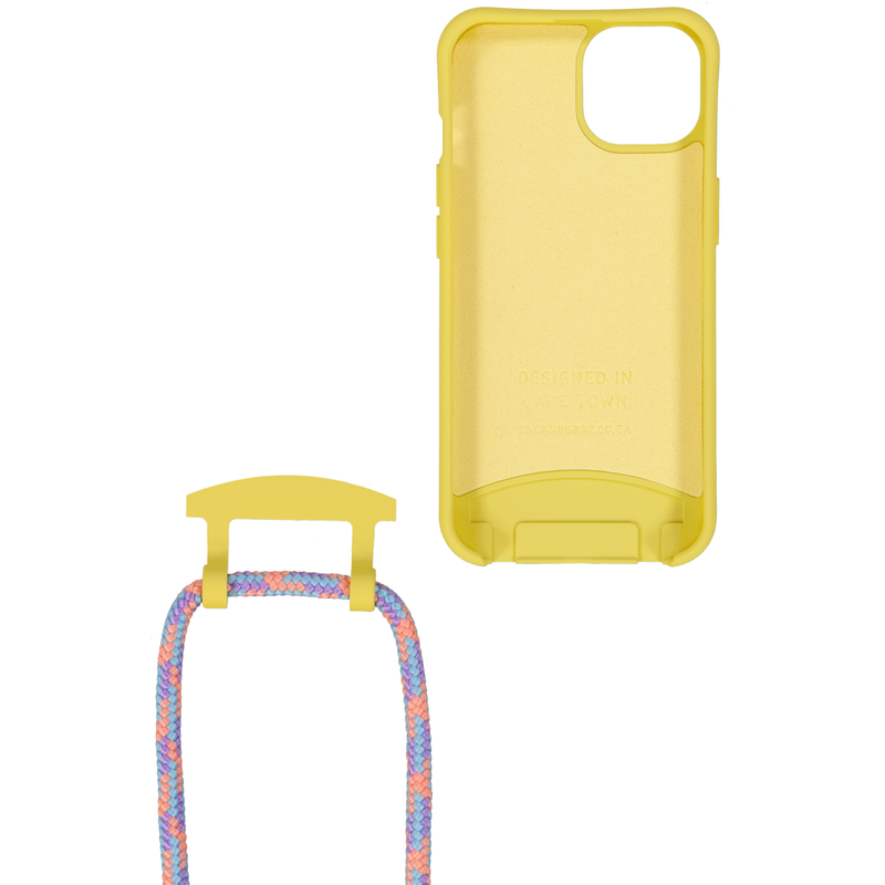 iPhone 12 and iPhone 12 Pro SUNSHINE YELLOW CASE + CORAL REEF CORD